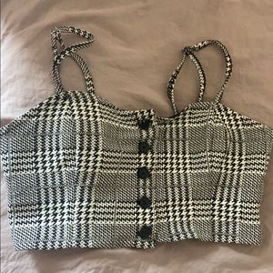 F21 Gingham Crop